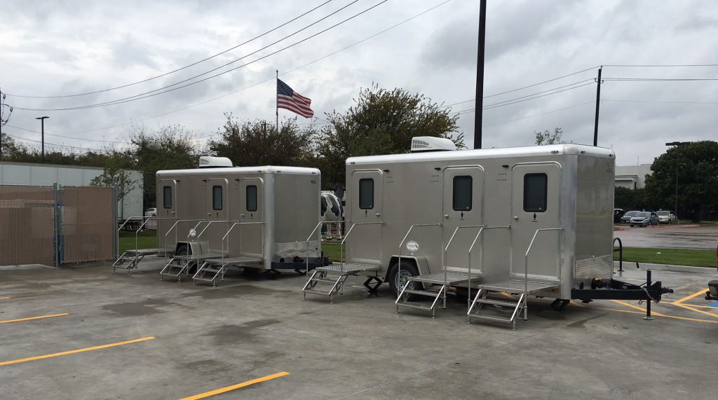 Texas Johns Restroom Trailers at Oak Farms Dairy