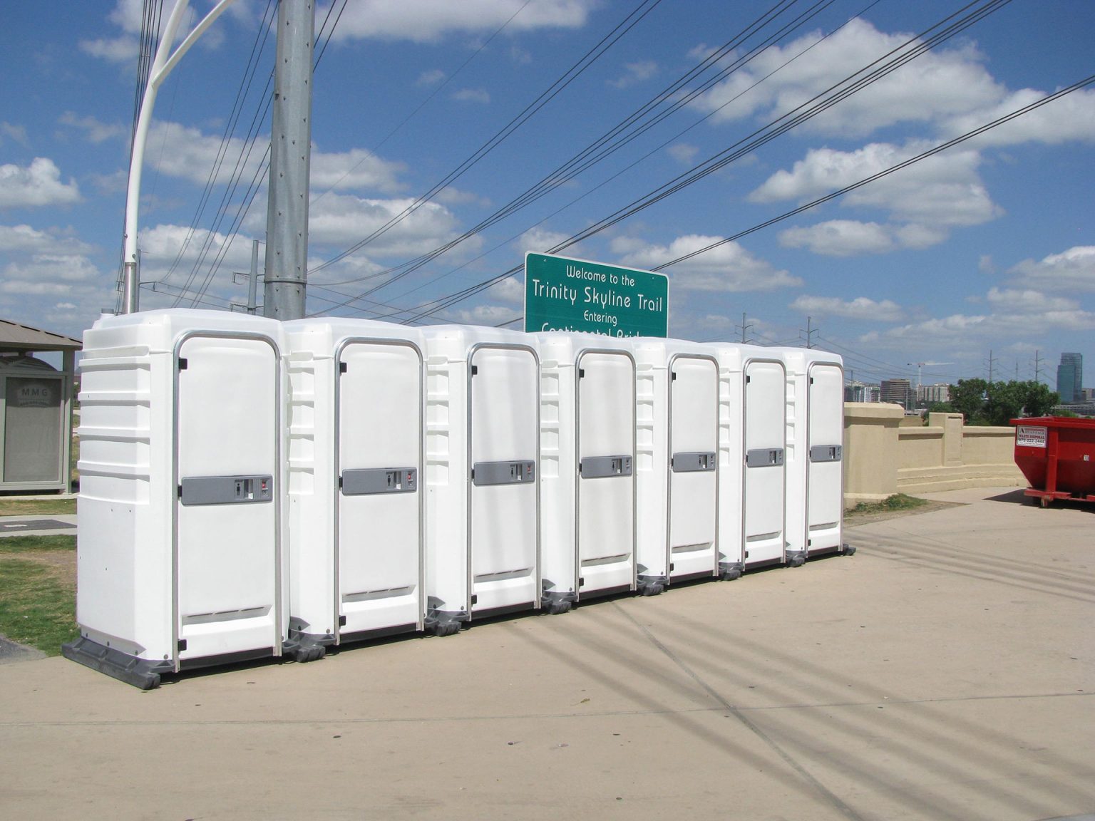 porta potty inside office building