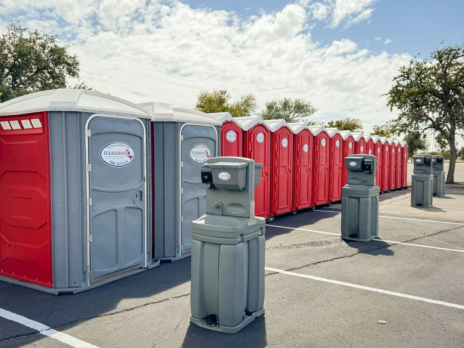 porta potty and hand washing rentals