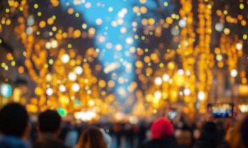 holiday crowd control with temporary fencing