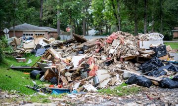 Roll off dumpster rental for storm debris