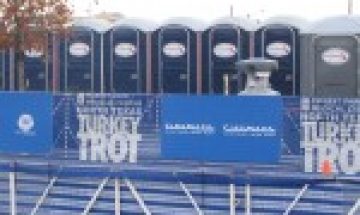 Portable Toilets in Frisco Texas for Turkey Trotters
