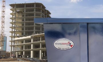 construction site dumpster