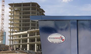 construction site dumpster