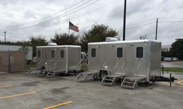 Texas Johns Restroom Trailers at Oak Farms Dairy